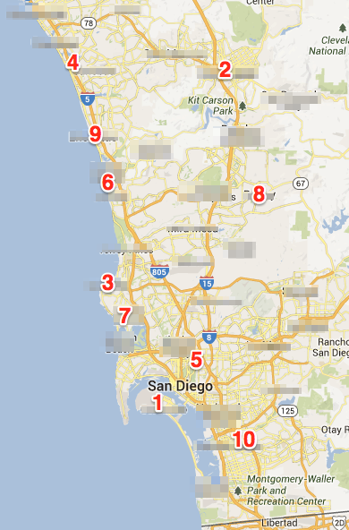 Uber San Diego City Knowledge Test - Quiz